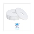 Just Launched | Boardwalk BWK4012WHI 12 in. Diameter Polishing Floor Pads - White (5/Carton) image number 2