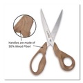 Arts & Crafts Supplies | Maped Helix 499111FM Advanced Wood 8.25 in. Long 4.75 in. Cut Length Multipurpose Scissors - Straight Brown Handle image number 2