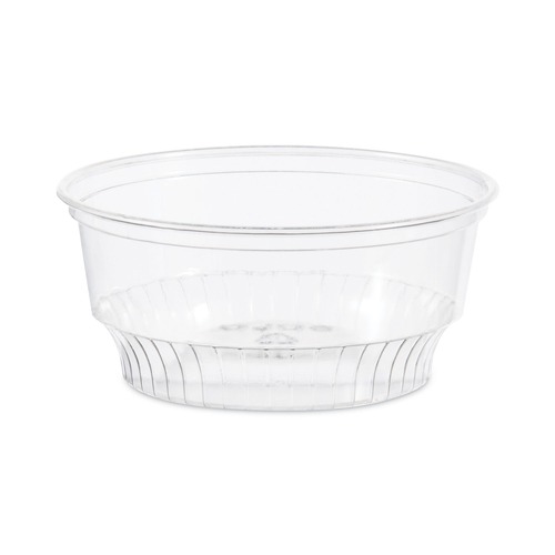 Cups and Lids | SOLO SDL58-0090 5 oz-8 oz SoloServe Dome Cup Plastic Lids - Clear (1000/Carton) image number 0