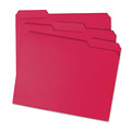 Just Launched | Smead 12743 1/3-Cut Tabs Assorted Letter Size 0.75 in. Expansion Colored File Folders - Red (100/Box) image number 1
