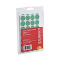 Labels | Universal UNV40115 0.75 in. Diameter Self-Adhesive Removable Color-Coding Labels - Green (28/Sheet, 36 Sheets/Pack) image number 0