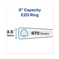 Binders | Avery 79779 3 Locking One Touch EZD Rings 3 in. Capacity 11 in. x 8.5 in. Heavy-Duty View Binder with DuraHinge - Chartreuse image number 2