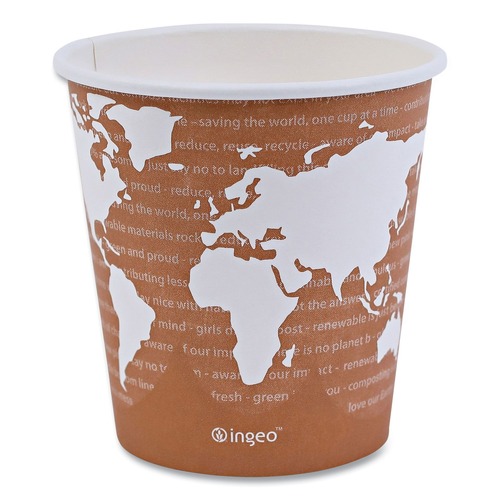  | Eco-Products EP-BHC10-WA 10 oz. World Art Renewable Compostable Hot Cups (1000/Carton) image number 0