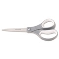 Arts & Crafts Supplies | Fiskars 116000-1005 8 in. Long 3.13 in. Cut Length Contoured Performance Scissors - Straight Gray Softgrip Handle image number 0