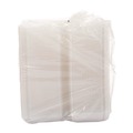 Food Trays, Containers, and Lids | Dart C40UT1 StayLock 6.81 in. x 9.4 in. x 3.1 in. Oblong Plastic Hinged Lid Containers - Clear (250/Carton) image number 1