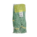  | Boardwalk BWK501GN Super Loop Head Cotton/Synthetic Fiber Mop Head - Small, Green (12/Carton) image number 2