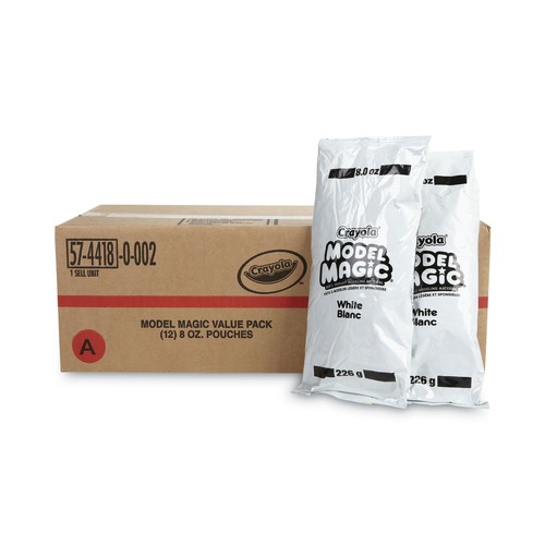 Arts & Crafts Supplies | Crayola 574418 6 lbs. Model Magic Modeling Compound - White (12/Carton) image number 0