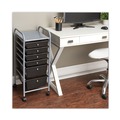 Office Filing Cabinets & Shelves | Advantus 34005 13 in. x 15.38 in. x 32.13 in. Portable Drawer Organizer - Smoke/Matte Gray image number 2
