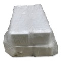 Food Trays, Containers, and Lids | GEN 3PWH 8.7 in. x 6.6 in. x 1.1 in. #3P Meat Trays - White (400/Carton) image number 1