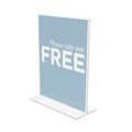 Office Presentation Supplies | Deflecto 69201 Classic Image 8.5 in. x 11 in. Insert Double-Sided Sign Holder - Clear image number 7