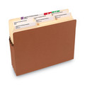 File Folders | Smead 73205 3.5 in. Expansion Letter Size Recycled Top Tab File Pockets - Redrope (25/Box) image number 3