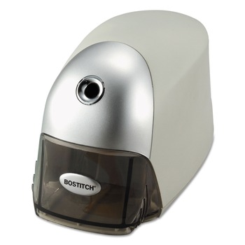 Bostitch EPS8HD-GRY QuietSharp 4 in. x 7.5 in. x 5 in. Executive Electric Pencil Sharpener - Gray/Cream