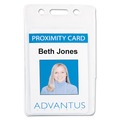 Just Launched | Advantus 75451 2.68 in. x 4.38 in. Holder 2.38 in. x 3.63 in. Insert Vertical Proximity ID Badge Holders - Clear (50/Pack) image number 1