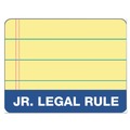Notebooks & Pads | TOPS 63900 (50) Canary-Yellow 5 in. x 8 in. Sheets Narrow Rule Docket Gold Ruled Perforated Pads (12/Pack) image number 2