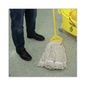 Just Launched | Boardwalk BWK432C 32 oz. Pro Loop Web/Tailband Premium Standard Mop Head - White (12/Carton) image number 6