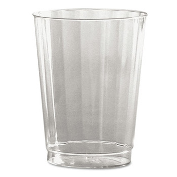 FOOD TRAYS CONTAINERS LIDS | WNA WNA CC10240 10 oz. Fluted, Tall, Classic Crystal Plastic Tumblers - Clear (240/Carton)