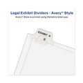 Dividers & Tabs | Avery 11950 11 in. x 8.5 in. 26-Tab Exhibit K Avery-Style Preprinted Legal Bottom Tab Divider - White (25/Pack) image number 4