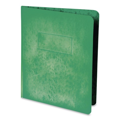 File Folders | Oxford 12703 8.5 in. x 11 in. 3 in. Capacity 2-Prong Fastener Heavyweight PressGuard and Pressboard Report Cover - Light Green image number 0