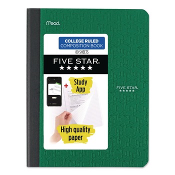 Five Star 850065 9.75 in. x 7.5 in. Sheets Medium/College Rule Composition Book - Randomly Assorted Cover Color
