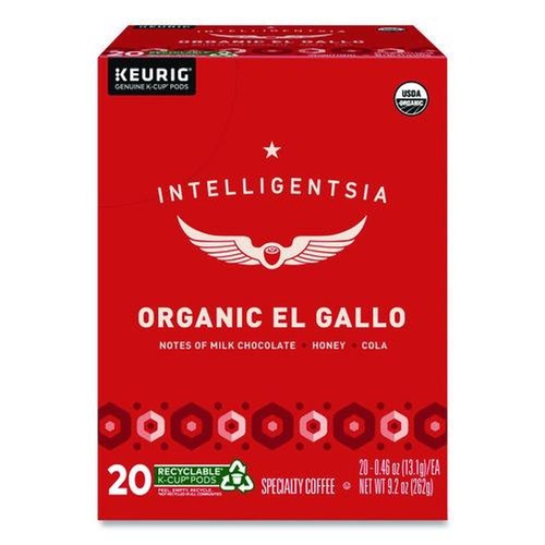 Coffee | Keurig 5000371867 Light Roast Coffee K-Cups - El Gallo Organic (20/Box) image number 0