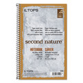 Notebooks & Pads | TOPS 74109 Second Nature 9.5 in. x 6 in. Sheets 1-Subject Medium/College Rule Wirebound Notebooks - Light Blue Cover image number 0