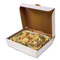 Food Trays, Containers, and Lids | AmerCareRoyal CCBHP13113 10.88 in. x 13 in. x 3 in. Paper Catering Boxes - White (50/Carton) image number 3