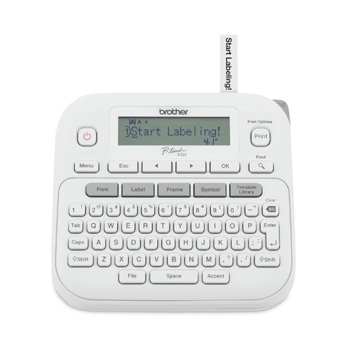 Label Makers | Brother P-Touch PTD220 P-Touch PT-D220 3.9 in. x 9.3 in. x 10.2 in. 2 Lines Label Maker image number 0
