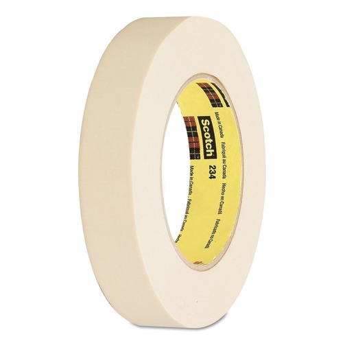 Tapes | Scotch 234 12 millimeter x 55 meter 3 in. Core General Purpose Masking Tape 234 - Tan (1-Roll) image number 0