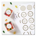 Labels | Avery 22876 2 in. Diameter Round Labels - White with Gold Border (120/Pack) image number 1