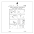 White Boards | U Brands 2903U00-01 PINIT 47 x 35 Magnetic Dry Erase Undated One Month Calendar - White image number 5