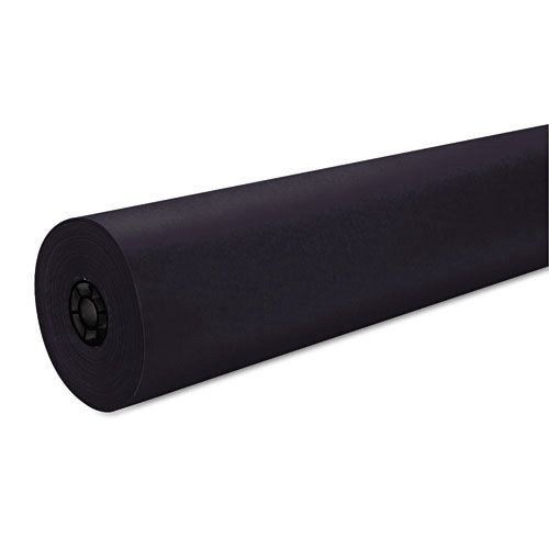 Arts & Crafts Supplies | Pacon P101209 36 in. x 1000 ft. 40 lb Cover Weight Decorol Flame Retardant Art Rolls - Black (1-Roll) image number 0