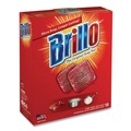 Sponges & Scrubbers | Brillo 23318 2.5 in. x 3 in. Steel Wool Soap Pads - Gray/Pink (12/Carton) image number 2
