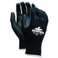 Cleaning Gloves | MCR Safety 9669S Economy PU Coated Work Gloves - Small/Black (1-Dozen) image number 3