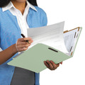 File Folders | Smead 19093 3 in. Expansion 3 Dividers 8 Fasteners Legal Size Recycled Pressboard Classification Folders - Gray-Green (10/Box) image number 6