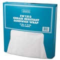  | Bagcraft P057012 12 x 12 Grease-Resistant Paper Wraps and Liners - White (5000/Carton) image number 1