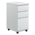 Office Filing Cabinets & Shelves | Alera ALEPBBBFLG 14.96 in. x 19.29 in. x 27.75 in. 3-Drawers: Box/Box/File Legal/Letter Left/Right File Pedestal with Full-Length Pull - Light Gray image number 0