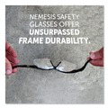 Safety & First Aid | Ansell 3000354 Nemesis Safety Glasses - Black Frame/Clear Lens image number 4
