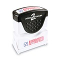 Stamps & Stamp Supplies | ACCUSTAMP2 035525 1.63 in. x 0.5 in. APPROVED Pre-Inked Shutter Stamp - Red/Blue image number 0