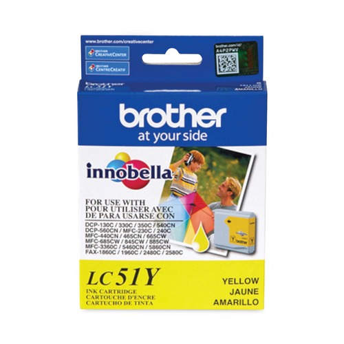 Ink & Toner | Brother LC51Y LC51Y Innobella 400 Page-Yield Ink - Yellow image number 0