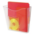 Desktop Organizers | Deflecto 63001 Euro-Style DocuPocket 10.25 in. x 4 in. x 10 in. A4/Legal/Letter/Magazine/Portfolio Size Portrait Wall File - Clear image number 1