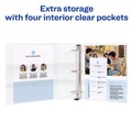 Back to School Sale | Avery 79192 One Touch EZD Rings 3 Rings 2 in. Capacity 11 in. x 8.5 in. Heavy-Duty DuraHinge View Binder - White (6/Carton) image number 5