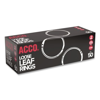 PAPER CLIPS AND FASTENERS | ACCO A7072205 2 in. Diameter Metal Book Rings (50/Box)