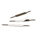 Binders & Binding Supplies | Smead 68210 1 in. Capacity 2.75 in. Center to Center Self-Adhesive 2-Prong Fastener Base and Compressor Sets - Brown (100/Box) image number 0