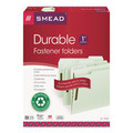 File Folders | Smead 15003 1 in. Expansion 2 Fasteners Letter Size Recycled Pressboard Fastener Folders - Gray-Green Exterior (25/Box) image number 7
