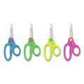 Arts & Crafts Supplies | Westcott 14755 5 in. Long 2 in. Cut Length Scissor Caddy with Kids' Scissors - Straight Assorted Color Handles image number 1