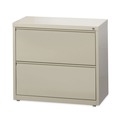 Office Filing Cabinets & Shelves | Hirsh Industries 14970 30 in. x 18.62 in. x 28 in. 2 Letter/Legal/A4-Size File Drawers Lateral File Cabinet - Putty image number 3