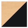 Office Desks & Workstations | Hirsh Industries 24344 48 in. x 30 in. x 29.5 in. One Right-Hand Pedestal Box/File Drawers Teachers Pedestal Desks - Maple/Black image number 3