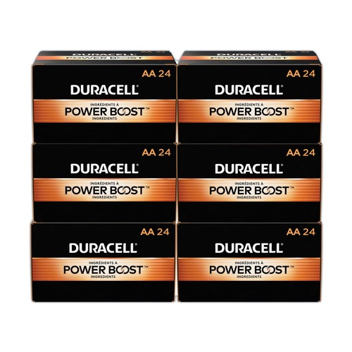 Batteries | Duracell MN1500CT POWERBOOST CopperTop Alkaline AA Batteries (144/Carton) image number 0