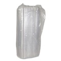 Food Trays, Containers, and Lids | Pactiv Corp. 0CI8S17S0000 8.3 in. x 4.8 in. x 1.5 in. 17S Shallow Dome Plastic OPS Dome-Style Lid - Clear (252/Carton) image number 3