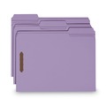 File Folders | Smead 12440 0.75 in. Expansion Top Tab Colored Fastener Folders - Lavender Exterior/Letter Size (50/Box) image number 2